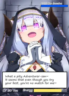 The fate of a shitty adventurer against a nun succubus, English