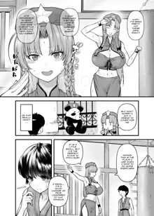 Indulging in the sweaty breast milky of the gatekeeper onee-san, English