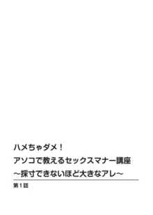 ハメちゃダメ!アソコで教えるセックスマナー講座～採寸できないほど大きなアレ～ 1, 日本語