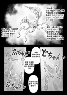 A story about a witch being parasitized by tentacles and insects and having her womb and life messed up, 한국어