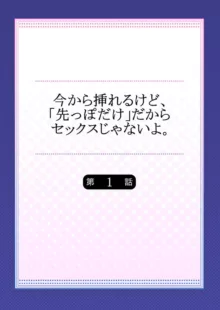 今から挿れるけど、「先っぽだけ」だからセックスじゃないよ。1-2, 日本語