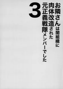 お隣さんは闇組織に肉体改造された元正義戦隊メンバーでした3, 日本語