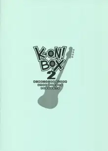 K-ON！ BOX 2, 日本語