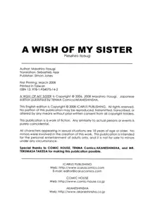 Oneechan no Onegai - A Wish of my Sister (decensored), English