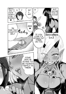 Succubus ni Haiboku Shite Chitchana Teisobi o Tsukerarechau Ohanashi / Story about Losing to a Succubus and Made to Wear Small Chastity Belt, English