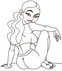 KimRon1992 Monique from Kim Possible Drawings, English