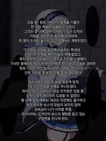 24년02월 야앵기담 창성기사단 유리시아 도적단 패배 01편