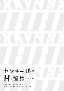 ヤンキー娘にHな調教してみた【デジタル特装版】, 日本語