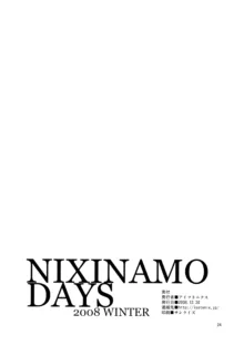 NIXINAMO DAYS 2008 WINTER, 日本語