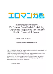 Zetsurin Gaikokujin no Yaba Sugiru Netori Kata 〜 Iya to wa Iwasenai , Kikakugai no Wakarase SEX 1-3 | The Incredible Foreigner Who's Into a Crazy Kind of Cuckolding 1-3, English