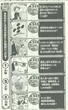 One Piece 500 Quiz Book, 日本語