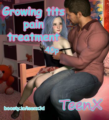 Growing tits pain treatment, English