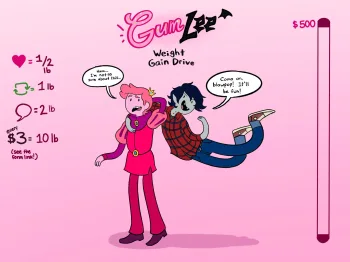 Marshall Lee and Prince Gumball Weight Gain, 日本語