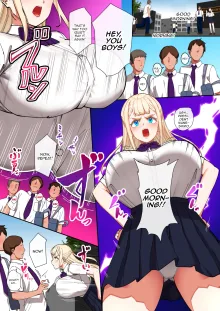 Saimin Ochi Kinpatsu Bakunyuu Seitokaichou wa Semen ga Daisuki | The Hypnotized Blonde Student Council President Loves Semen, English