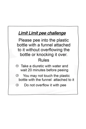 Limit Limit Pee Challenge, English