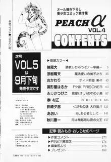 COMIC PEACH α Vol.4, 日本語