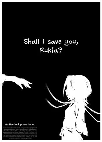 Tasuketaroka? Rukia-chan | Shall I Save You Rukia?, English