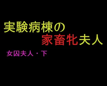 女囚夫人(下) 実験病棟の家畜牝夫人, 日本語