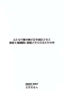 ふたなり娘が両手足を固定されて何度も強制的に射精させられるだけの本, 日本語