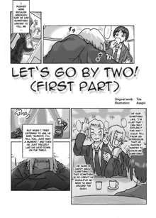 Let's go by two!, English