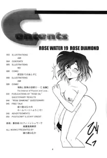 ROSE WATER 19 ROSE DIAMOND, 日本語