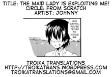 Maid no Onee-san ga Shibori Totte Ageru. | The Maid Lady Is Exploiting Me, English