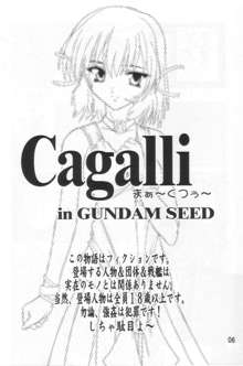 Cagalli まぁ～くつぅ～, 日本語