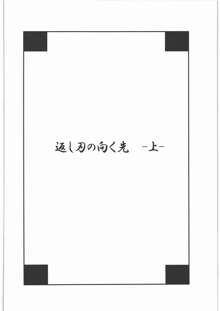 返し刃の向く光 -上-, 日本語