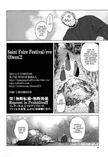 Saint Foire Festival/eve Olwen:2, English