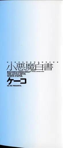 小悪魔白書 - The Little Devil White Paper., 日本語