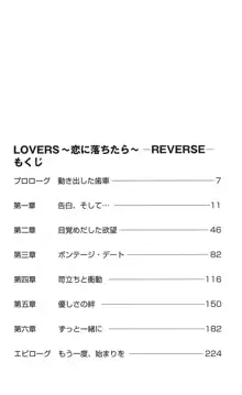 LOVERS ～恋に落ちたら…～ REVERSE フルカラーイラスト集同梱特別版, 日本語