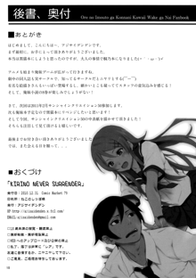 KIRINO NEVER SURRENDER, English