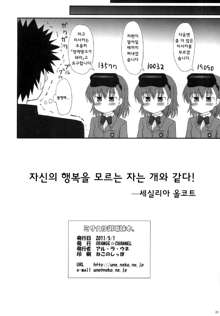 Misaka wa Misaka Imouto Hon., 한국어