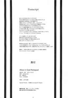 Alice in God Notepad, 中文