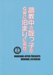 調教中の姪っ子がGWに泊まりに来た。, 日本語