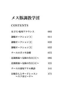 メス豚調教学淫, 日本語