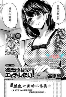 Kareshi Nante Iranaikedo H ga Shitai! Ch. 1-6, 中文