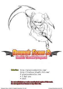 Demonic exam 2: Death's Terrible Proposal, English