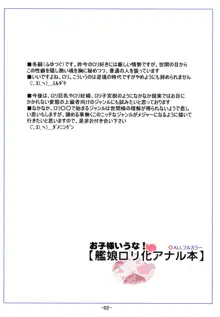 お子様いうな! 艦娘ロリ化アナル本, 日本語