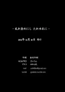 乱れ染めにし たれゆゑに, 日本語