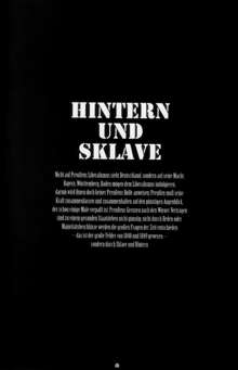 HINTERN UND SKLAVE, 日本語