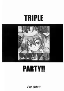 TRIPLE PARTY!!, English