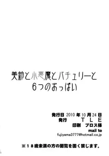 美鈴と小悪魔とパチュリーと6つのおっぱい, 日本語