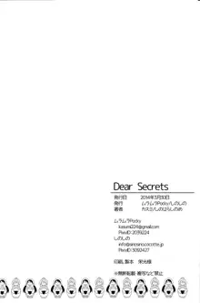 Dear Secrets, 中文