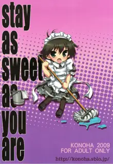 stay as sweet as you are, 日本語