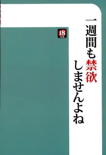 一週間も禁欲したら、我慢できませんよね, 日本語