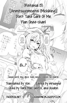 Osewa Shinaide Flan Onee-chan! | Don't Take Care Of Me, Flan Onee-chan!, English