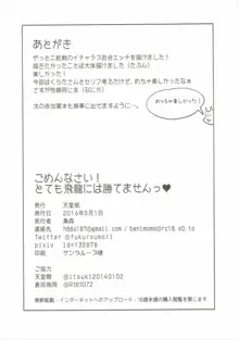 ごめんなさい!とても飛龍には勝てません, 日本語