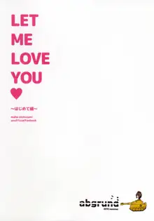 LET ME LOVE YOU hajimete hen, English