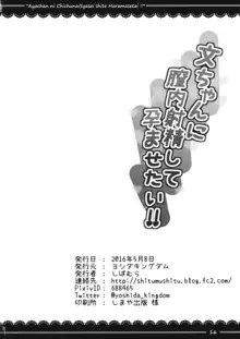 文ちゃんに膣内射精して孕ませたい!!, 日本語